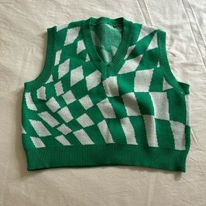 Cropped Sweater Vest